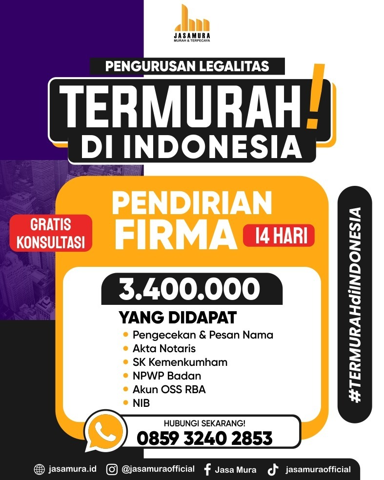 Syarat Pendirian Firma di Kendal