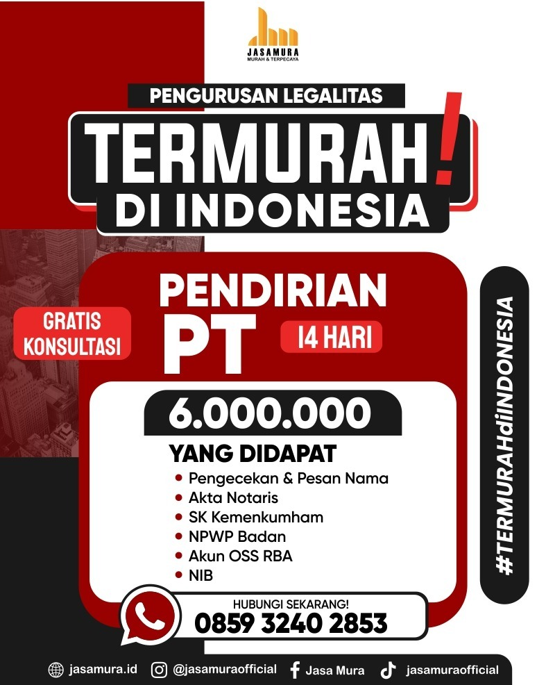 0859 3240 2853 | Pendirian PT Resmi  Tangerang