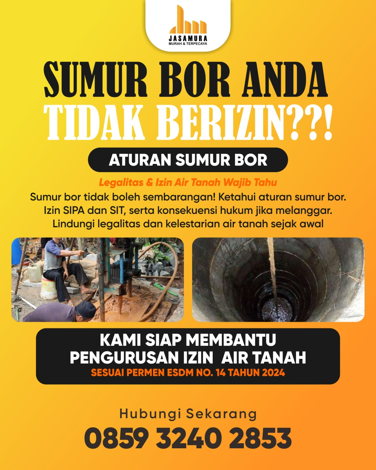 0859 3240 2853 |  Pengurusan Izin Air Tanah dan Sumur Bor Kota Malang